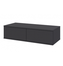 Лаура 464.15 Тумба 2 ящика (99х24,8х41,4) Серый уголь 