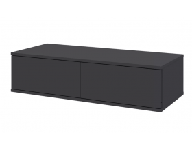 Лаура 464.15 Тумба 2 ящика (99х24,8х41,4) Серый уголь 