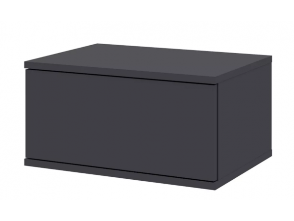 Лаура 464.14 Тумба 1 ящик прикроватная  Серый уголь