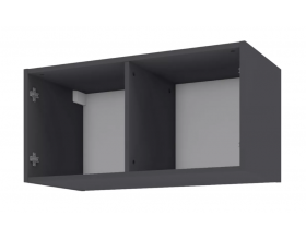 Лаура 464.13 Полка навесная  (79х42х41) Серый уголь 