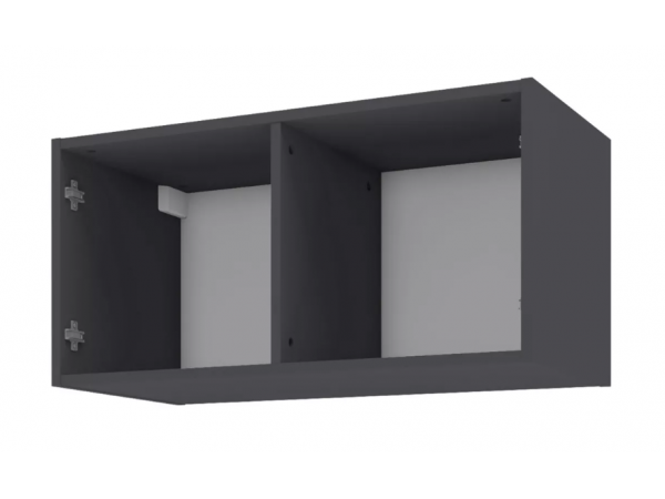 Лаура 464.13 Полка навесная  (79х42х41) Серый уголь 