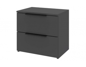 Лаура 464.23 Тумба 2 ящика (49,6х47х35) Серый уголь