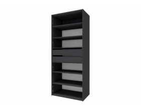 Лаура 464.01 Шкаф 2-х дверный Серый уголь