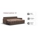 Диван BOSS 2.0 LOFT Велюр Monolit мокко