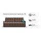 Диван BOSS 2.0 LOFT Велюр Monolit мокко