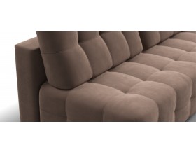 Босс Мини диван Велюр Монолит мокко