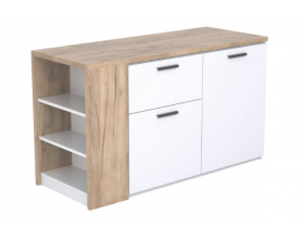 Тумба ОК 001-01 "Оптимус" белый/дуб крафт
