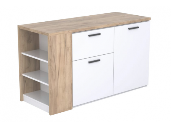 Тумба ОК 001-01 "Оптимус" белый/дуб крафт