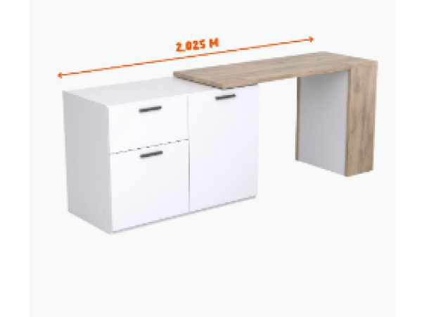 Тумба ОК 001-01 "Оптимус" белый/дуб крафт