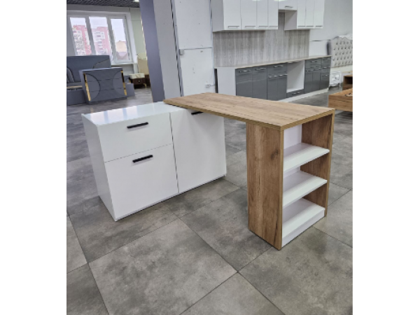 Тумба ОК 001-01 "Оптимус" белый/дуб крафт