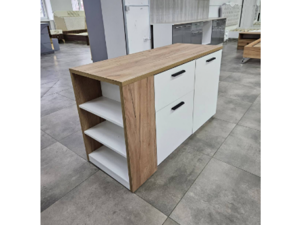 Тумба ОК 001-01 "Оптимус" белый/дуб крафт