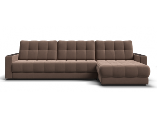 Угловой диван BOSS 3.0 MAX велюр Monolit мокко