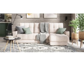 Босс Классик угловой диван Велюр Монолит латте