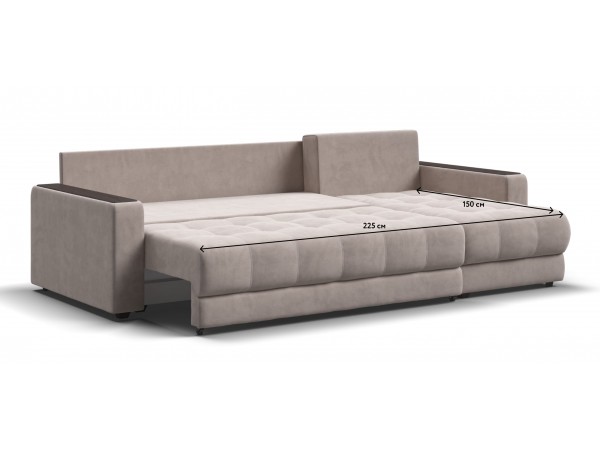 Угловой диван BOSS 3.0 Classic XL велюр Monolit латте