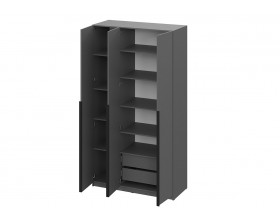 Шкаф Берген ПРО ШК-1200 серый графит