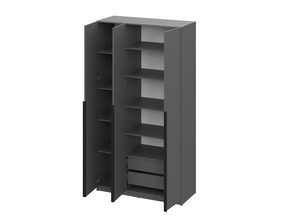 Шкаф Берген ПРО ШК-1200 серый графит