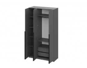 Шкаф Берген ПРО ШК-1200 серый графит