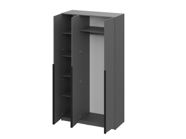 Шкаф Берген ПРО ШК-1200 серый графит