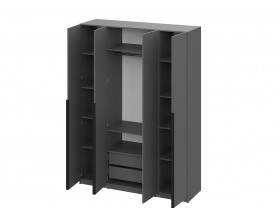 Шкаф Берген ПРО ШК-1200 серый графит