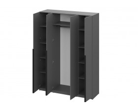 Шкаф Берген ПРО ШК-1600 серый графит