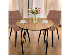 Стол обеденный ЛДСП 18 мм Круг Ø  800 (3 опоры) мм 036