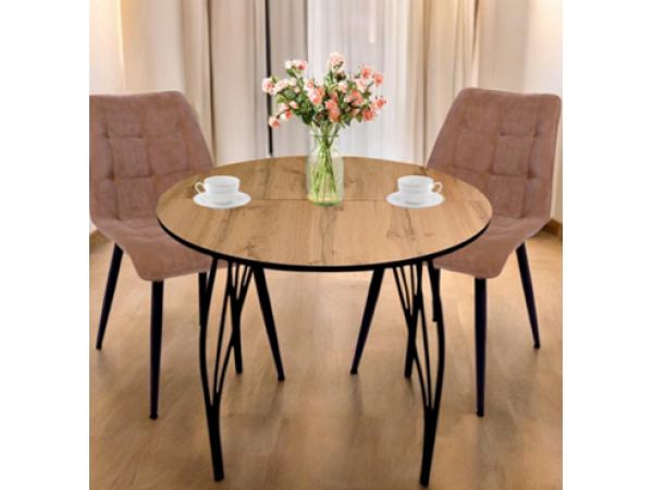 Стол обеденный Постформинг 18 мм Круг Ø 900  Нераздвижной мм 035