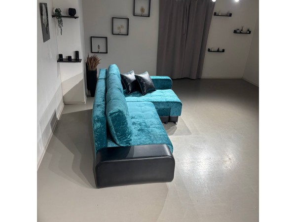 Диван-кровать Олимп-3 угловой, зеленый,  левый угол