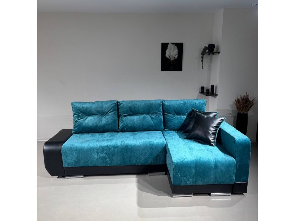 Диван-кровать Олимп-3 угловой, зеленый,  левый угол