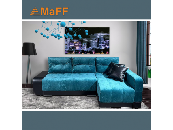 Диван-кровать Олимп-3 угловой, зеленый,  левый угол