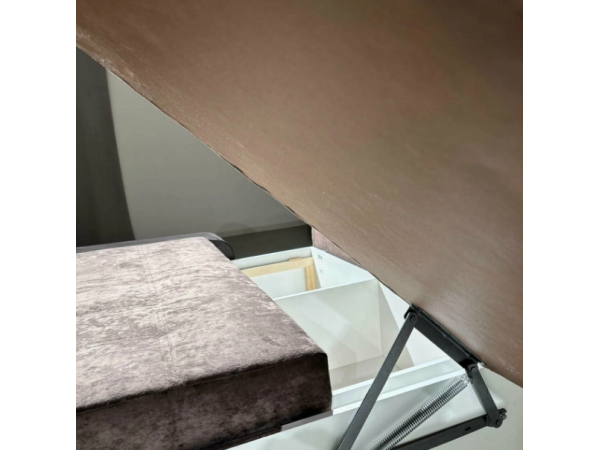 Диван-кровать Олимп-3 угловой, коричневый,  левый угол