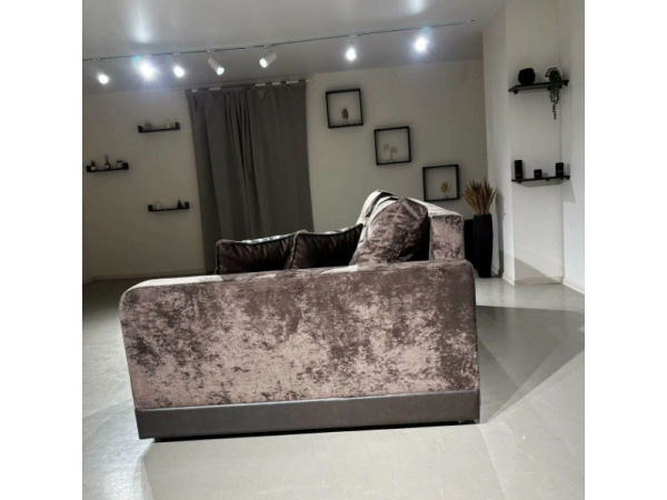 Диван-кровать Олимп-3 угловой, коричневый,  левый угол