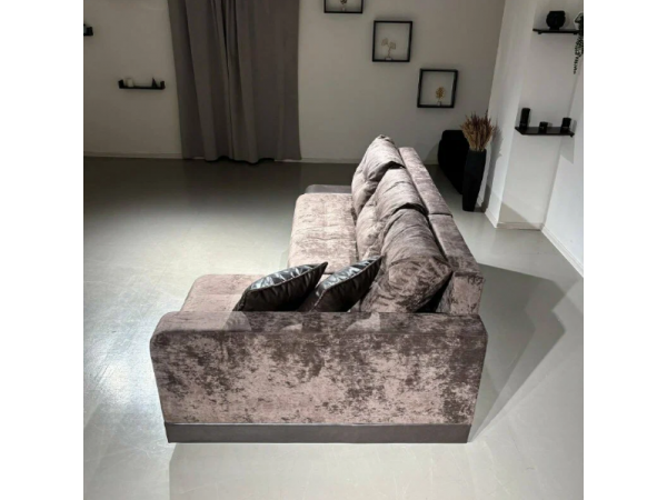 Диван-кровать Олимп-3 угловой, коричневый,  левый угол