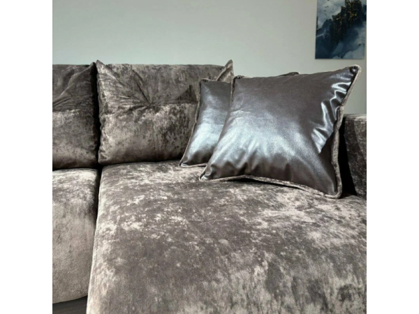 Диван-кровать Олимп-3 угловой, коричневый,  левый угол