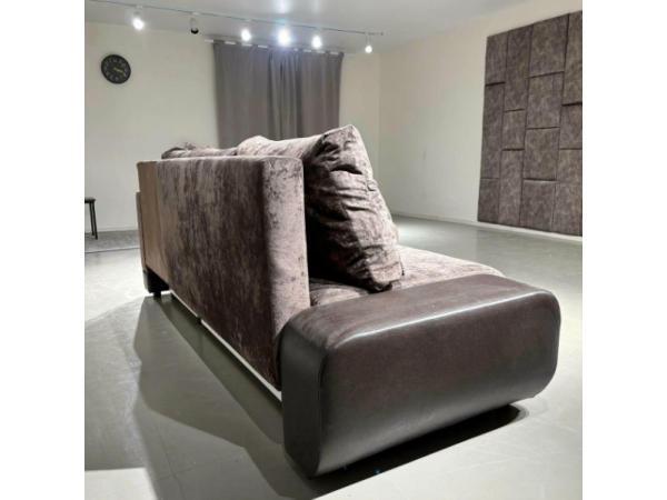 Диван-кровать Олимп-3 угловой, коричневый,  левый угол