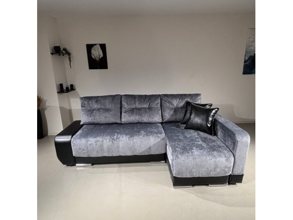 Диван-кровать Олимп-3 угловой, серый,  левый угол