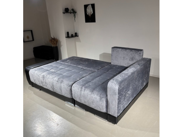 Диван-кровать Олимп-3 угловой, серый,  левый угол