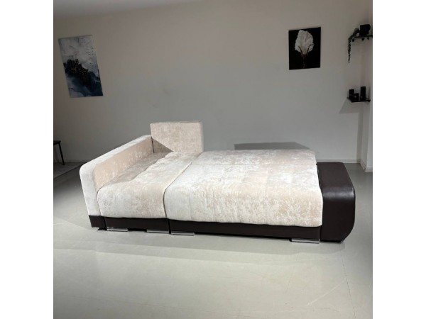 Диван-кровать Олимп-3 угловой, бежевый,  правый угол