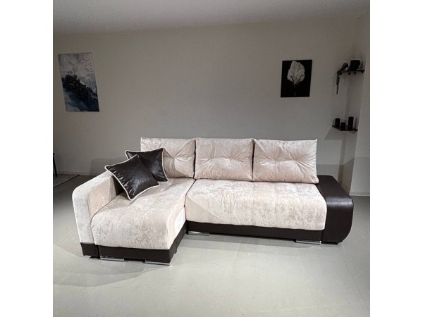 Диван-кровать Олимп-3 угловой, бежевый,  правый угол