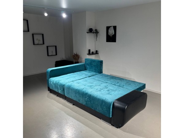 Диван-кровать Олимп-3 угловой, зеленый,  правый угол