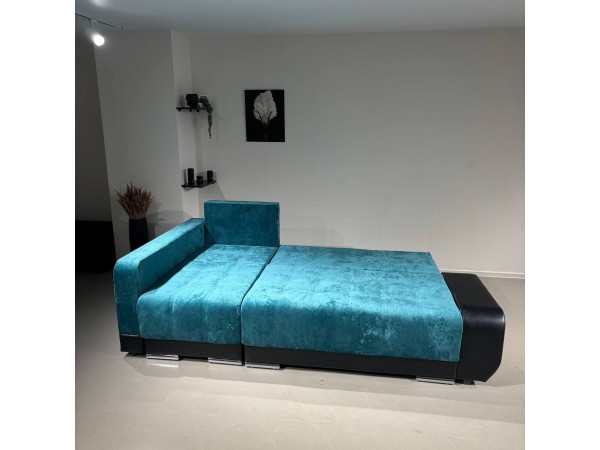 Диван-кровать Олимп-3 угловой, зеленый,  правый угол