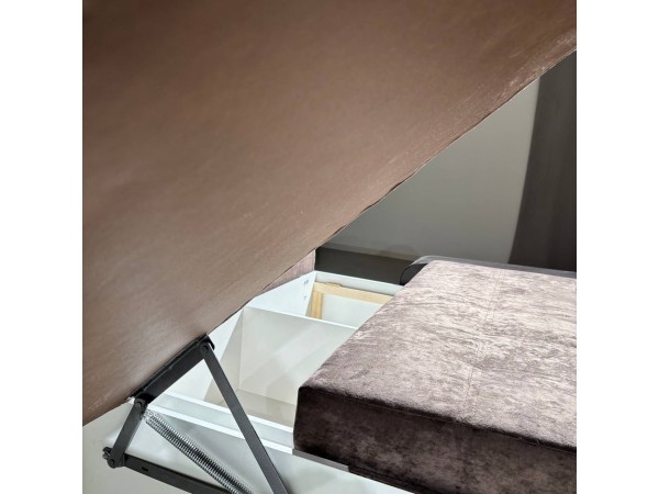 Диван-кровать Олимп-3 угловой, коричневый,  правый угол