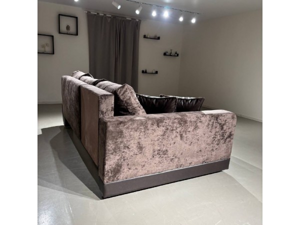 Диван-кровать Олимп-3 угловой, коричневый,  правый угол