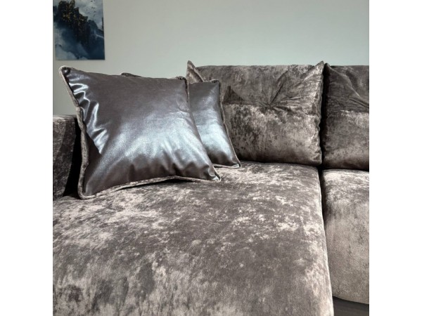 Диван-кровать Олимп-3 угловой, коричневый,  правый угол