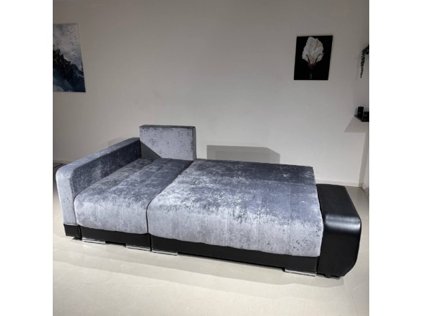 Диван-кровать Олимп-3 угловой, серый, правый угол