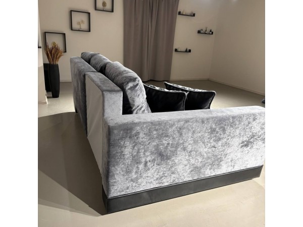 Диван-кровать Олимп-3 угловой, серый, правый угол