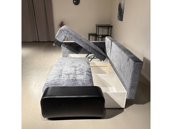 Диван-кровать Олимп-3 угловой, серый, правый угол