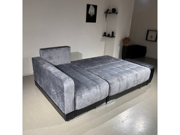 Диван-кровать Олимп-3 угловой, серый, правый угол