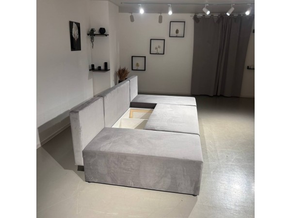 Олимп комо П-образный серый фреш 