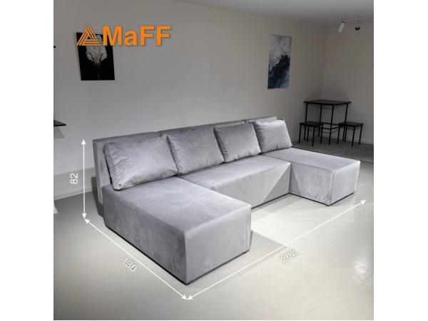 Олимп комо П-образный серый фреш 