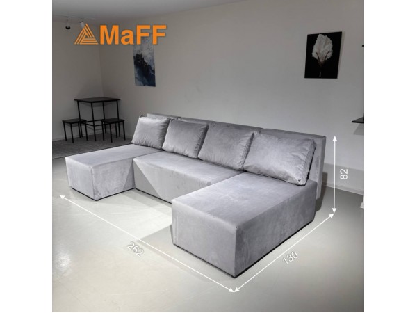 Олимп комо П-образный серый фреш 